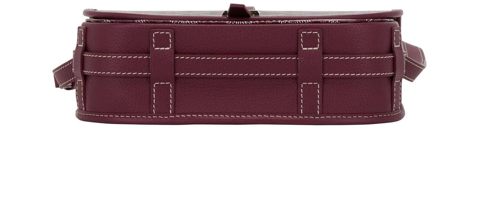 Belvedere II PM Messenger, &pound;1,500, Handbags, Burgundy, Coated Canvas, Top view